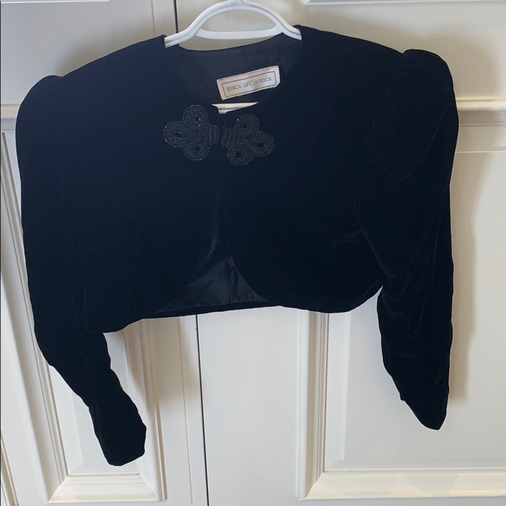 Vintage velvet bolero